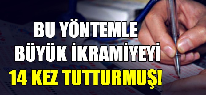 Bu yöntemle büyük ikramiyeyi 14 kez tutturmuş!