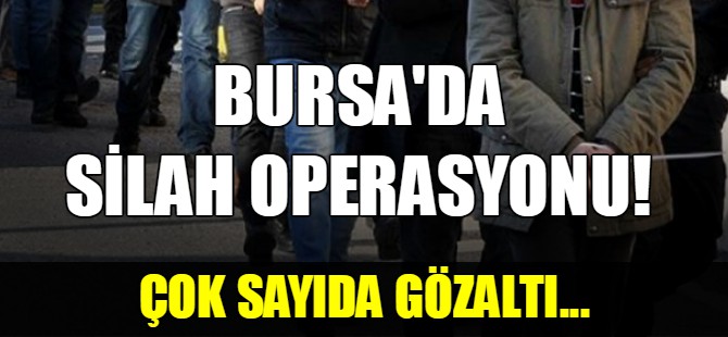 Bursa'da silah operasyonu!
