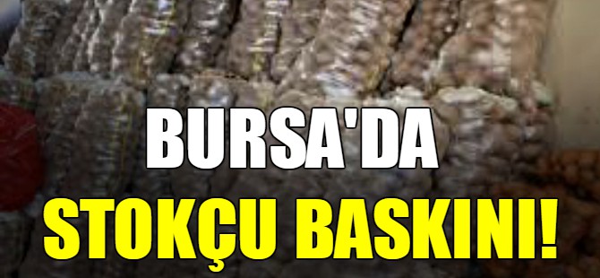 Bursa'da stokçu baskını!