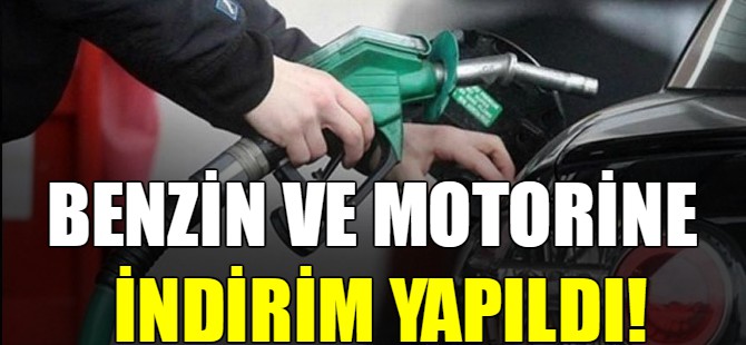 Benzin ve motorine indirim!