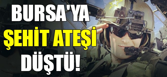 Bursa'ya şehit ateşi düştü