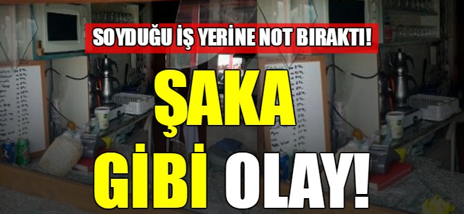 Şaka gibi olay!