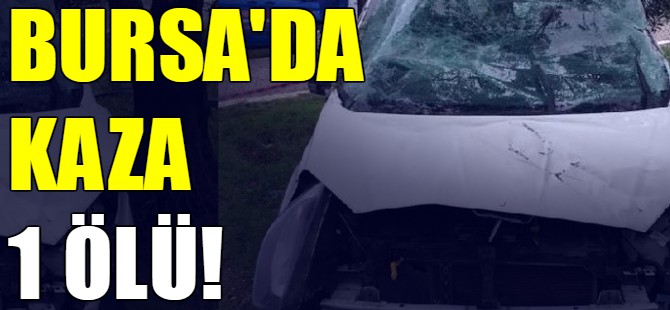 Bursa'da kaza:1 ölü!