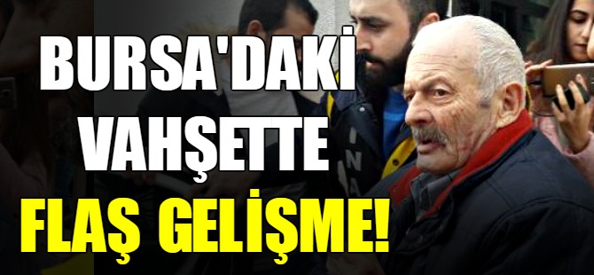 Bursa'daki vahşette flaş gelişme!