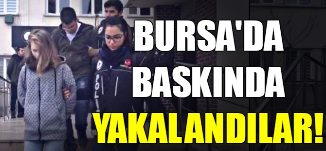 Bursa'da uyuşturucu baskını!