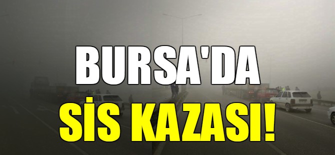 Bursa'da sis kazası!