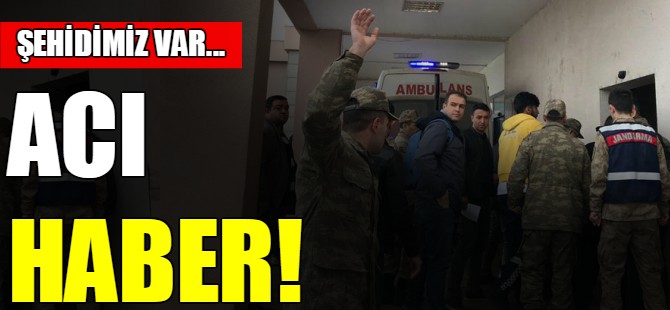 Acı haber! Şehidimiz var...