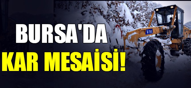 Bursa'da kar mesaisi!