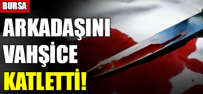 Arkadaşını vahşice katletti!