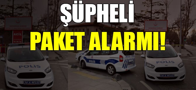 Şüpheli paket alarmı!