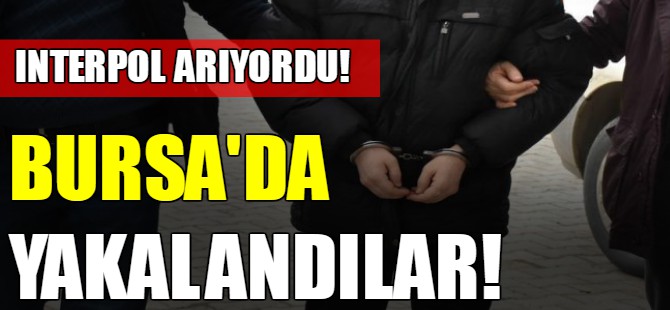 Bursa'da yakalandılar!