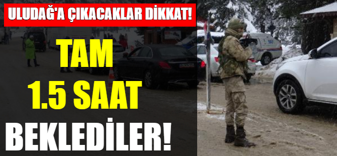 Uludağ'da hafta sonu yoğunluğu