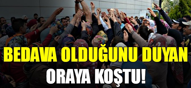 Bedava halı izdihamı!