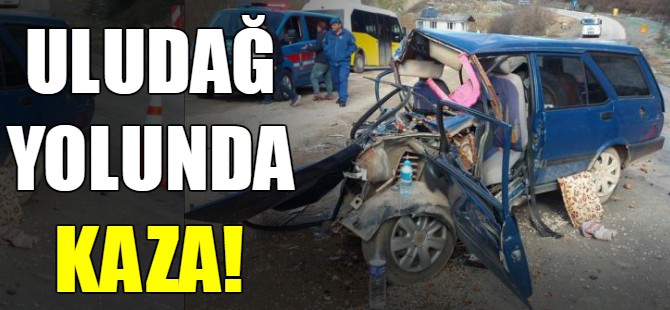 Uludağ yolunda kaza!