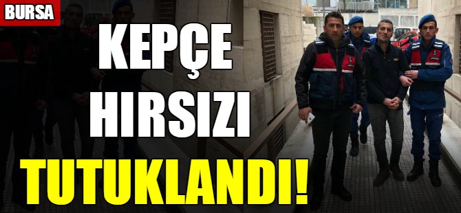 Kepçe hırsızı tutuklandı!