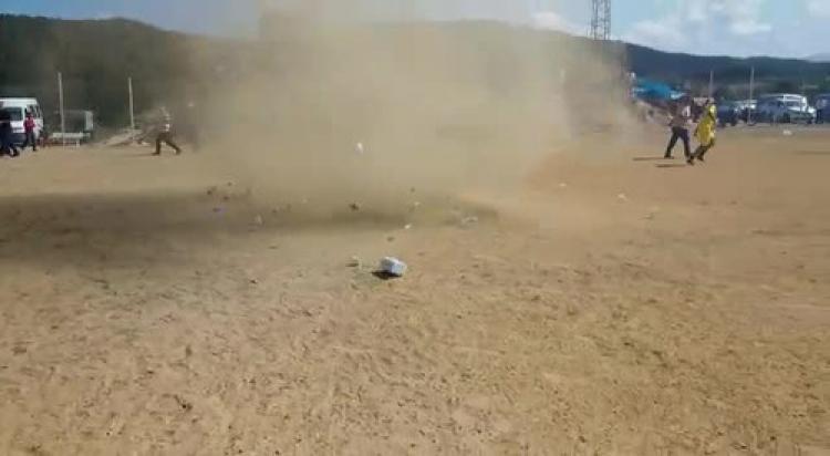 Hortum maçı durdurdu