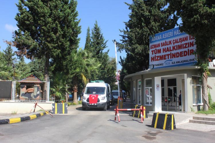 Şehidin cenazesi hastaneden alındı