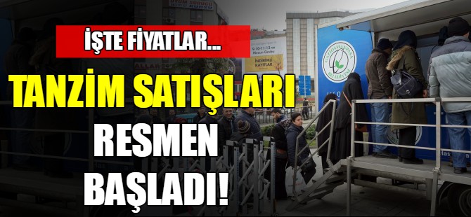 Tanzim satışları resmen başladı!