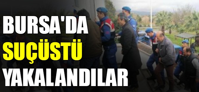 Bursa'da suçüstü basıldılar!