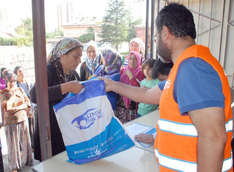 Kimse Yok Mu, Kayseri'de 500 aileye ulaşarak kurban eti dağıttı
