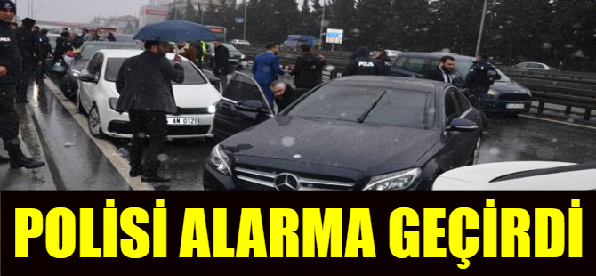 Polisi alarma geçirdi