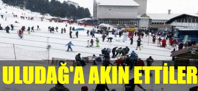 Uludağ'da hafta sonu yoğunluğu