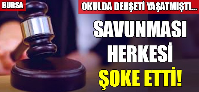 Bursa'da okulda dehşet!