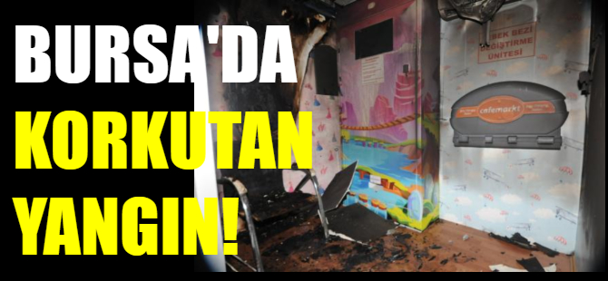 Bursa'da korkutan yangın