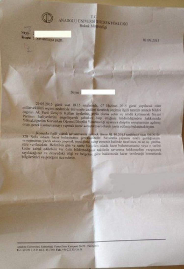 17 öğrenciye, AKP soruşturması
