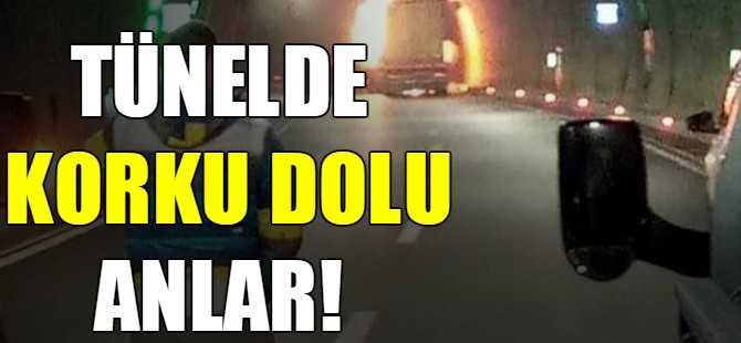 Tünelde korku dolu anlar!