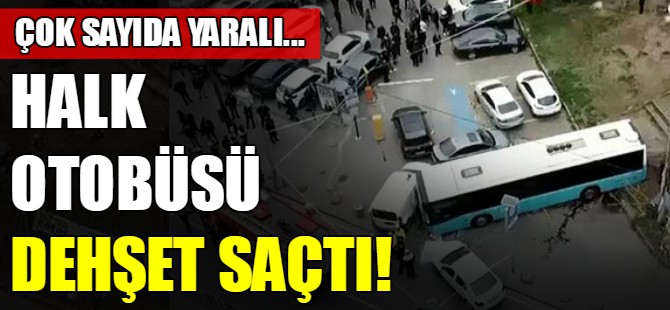 Özel halk otobüsü dehşet saçtı!