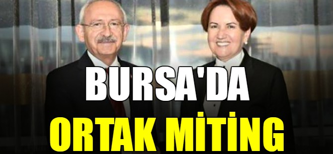 Bursa'da millet ittifakından ortak miting