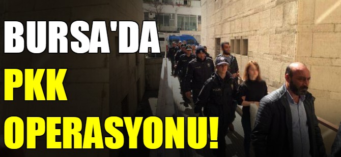 Bursa'da PKK operasyonu!