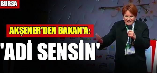Akşener Bursa'da sert çıktı