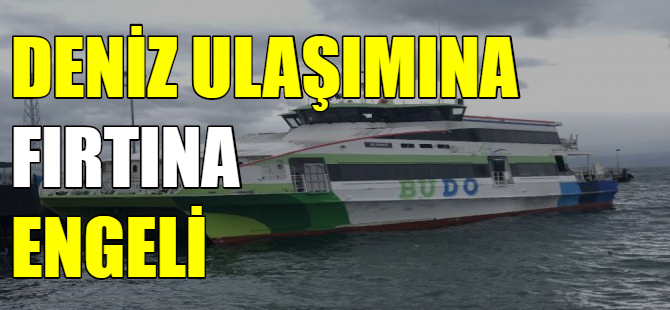 BUDO'da seferler iptal!