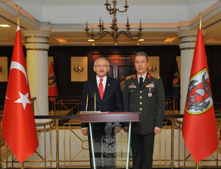 Kılıçdaroğlu, Genelkurmay Başkanı Akar'ı ziyaret etti