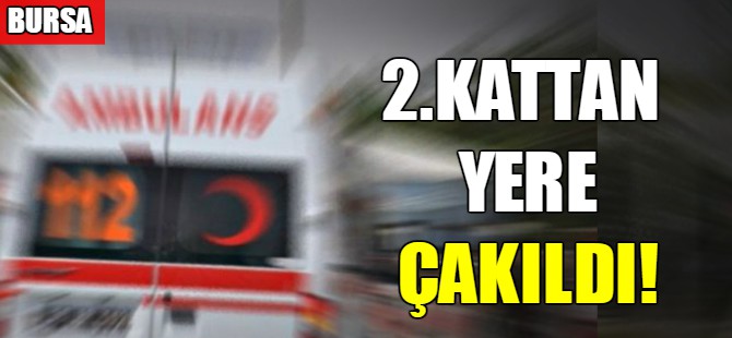 2.kattan yere çakıldı!