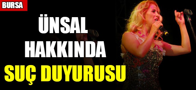 Niran Ünsal'a suç duyurusu