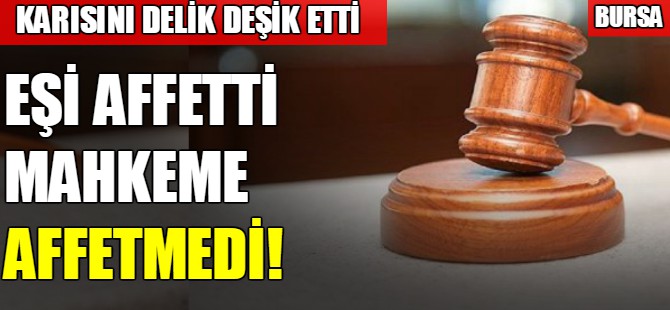 Bursa'da karısını delik deşik etti