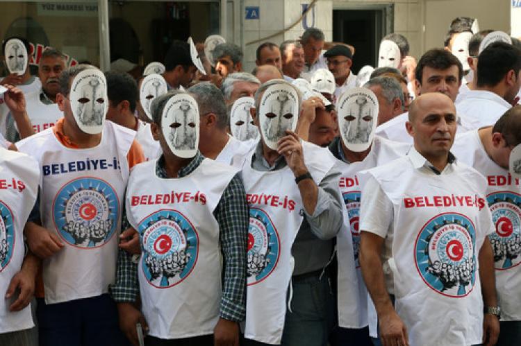 İşçilerden maskeli 'yandaş sendika' açıklaması
