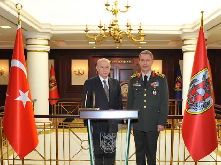 Bahçeli, Genelkurmay karargahında