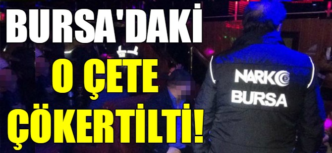 Bursa'da uyuşturucu hap operasyonu