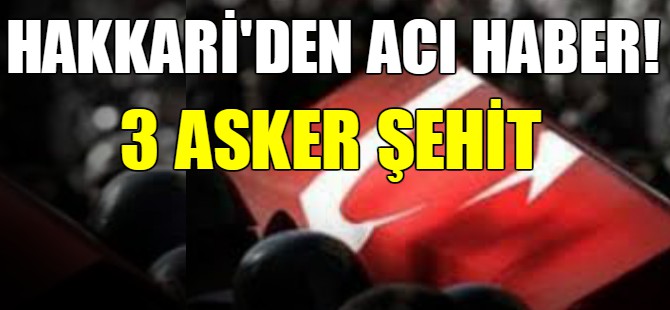 Hakkari'den acı haber