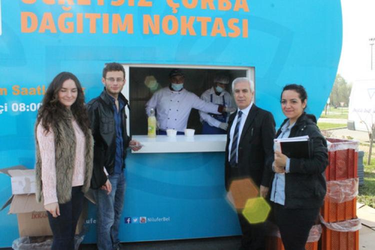 Uludağ Üniversitesi'nde çorba ikramı