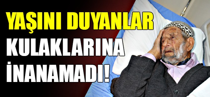 Yaşını duyanlar kulaklarına inanamıyor