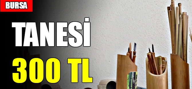 Bursa'da hat kalemi yapıp dünyaya satıyor