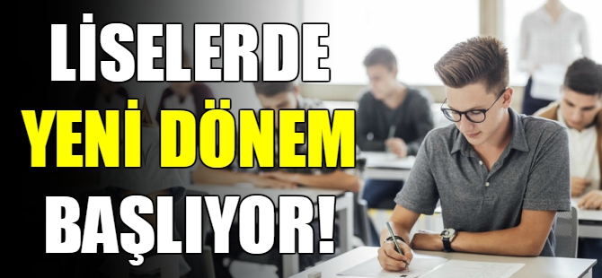 Liselerde yeni eğitim sistemi