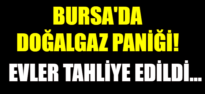 Bursa'da doğalgaz sızıntısı