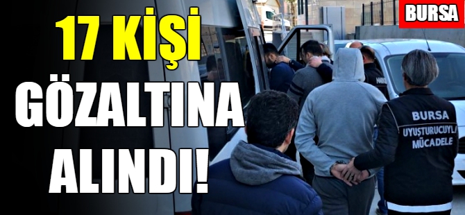 Bursa'da uyuşturucu operasyonu