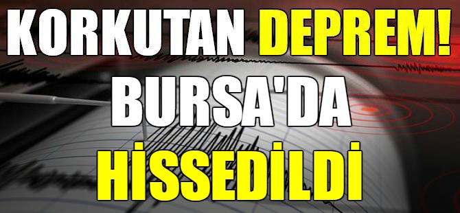 Son dakika! Deprem